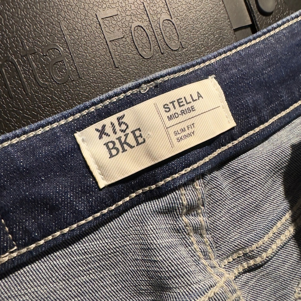 BKE Stella Skinny Jeans Womens 26 Dark Wash Mid Rise Slim Fit Stretch Denim - Picture 5 of 7